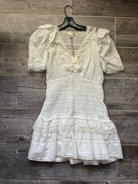 LoveShackFancy Antique White Dress